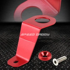 FOR EG EH CIVIC RED CNC BILLET ALUMINUM RADIATOR STAY MOUNT BRACKET+WASHER KIT