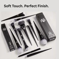 Makeup Brush Kat Von D Set & Kit Foundation Blush Highlight 11 brush (new)