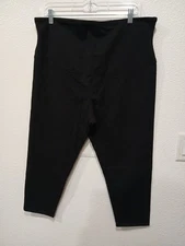 Yummie M Gloria Ankle Shaping Legging Skimmer 23" I Cotton Stretch Black 2xl