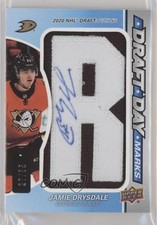 2021 SP Game Used Draft Day Marks Rookies 27/35 Jamie Drysdale #DDM-JD Auto 01g1