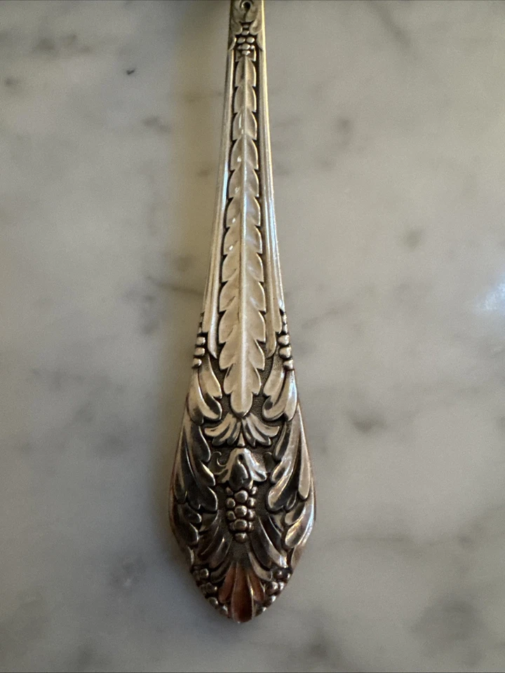 VTG 1847 Rogers Bros Marquise Silverplate Flatware Serving Spoon - Image 4 of 4