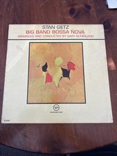 STAN GETZ BIG BAND BOSSA NOVA LP ORIG '62 VERVE V-8494 GARY MCFARLAND LATIN JAZZ