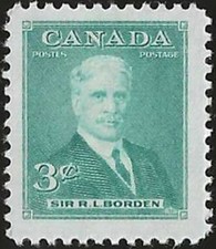 🍁Canada   #303  "SIR ROBERT BORDEN"  Brand New 1951 Pristine Original Gum   (A)