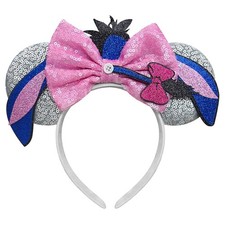 Donkey Mouse Ears Headband Adult Pink Sequin Bows Hair Band Costume Prop