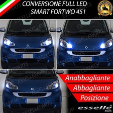 CONVERSIONE FARI FULL LED SMART FORTWO 451 6000K LED CANBUS ALTA LUMINOSITA'