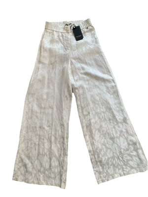 TWINSET Pantalone Wide Leg Pants Cream White Milano Italy Women s 4, XS 40 NWT
