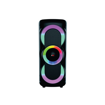QFX MPX-430 Triple 4  Rechargeable Bluetooth Speaker +USB/TF/FM +LED Lights
