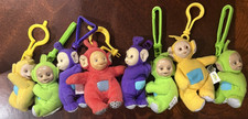 McDonald's Teletubbies Plush Clip on Figures Lot of 8  Vintage 