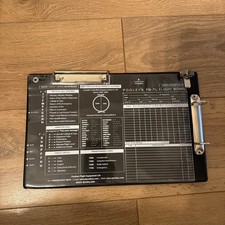 Pooleys Flight Equipment FB-7L Flight Board (Kneeboard) with 2x Pen Holder 