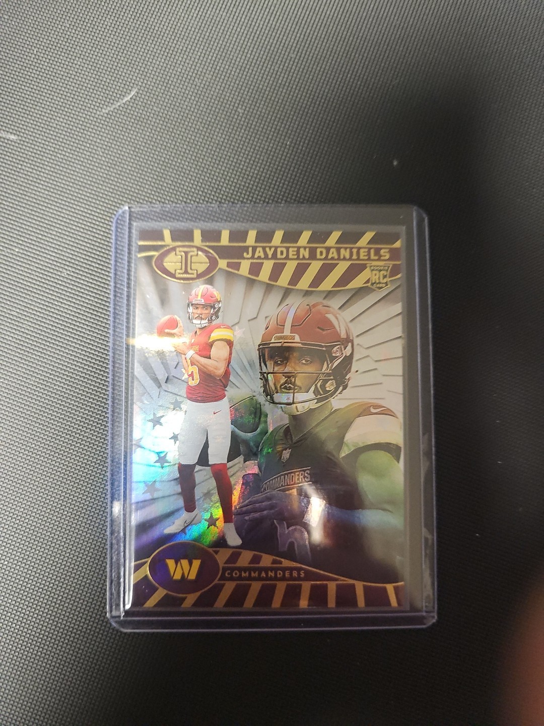 2024 Panini Illusions - Jayden Daniels #93 Trophy Collection Galactic (RC)