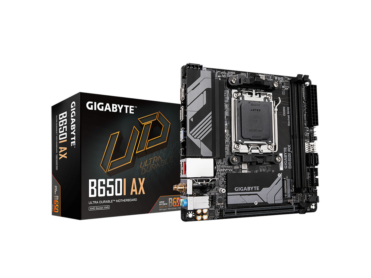 Gigabyte B650I AX (AM5, AMD B650, Mini-ITX), Mainboard - Bild 2