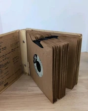 Vintage Record Lot 45's In Albums  Album Mixed Lot Book 1