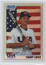2010 Bowman Draft Chrome Picks Refractor Tim Lopes Timmy #BDPP101 fc1
