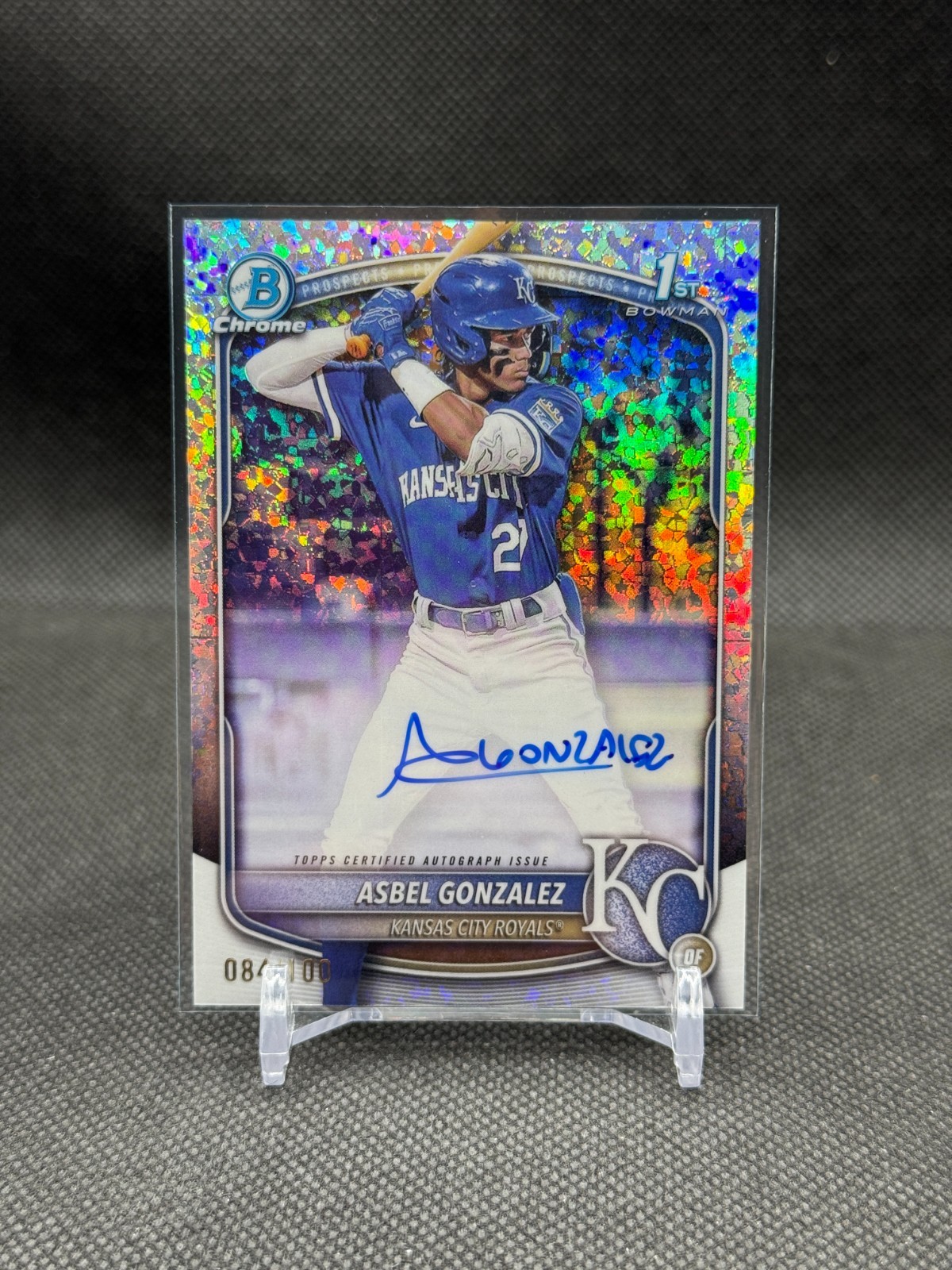 Asbel Gonzalez 2025 Bowman Chrome Mini Diamond 1st Bowman Autograph /100
