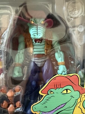 NECA TMNT Teenage Mutant Ninja Turtles & Slash Leatherhead 2 Set