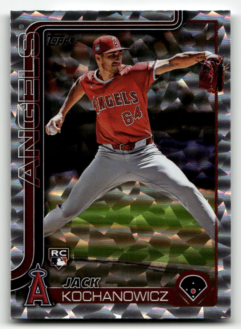 2025 Topps #17 Jack Kochanowicz Silver Crackle Foilboard RC