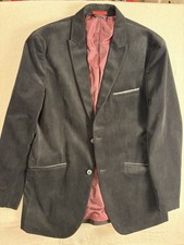 Alfani Men's Black Velvet Blazer ,Slim Fit, Two-Button Jacket Size M. A2