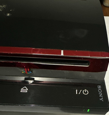 Sony PlayStation 3 PS3 Console 250GB HDMI Blu-Ray 1080p NTSC-U/C Black/Red