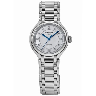 New Longines Primaluna Automatic White Mother of Women's Watch L8.124.4.87.6