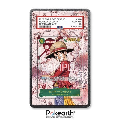 Monkey D. Ruffy OP13-118 - Extended Artwork Case für Graded Cards