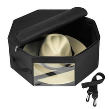 Hat for Travel  Home Closet Storage, Side Reinforced Octagonal Case, Crush-p...