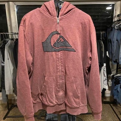 Quiksilver black and red hoodie #skater
