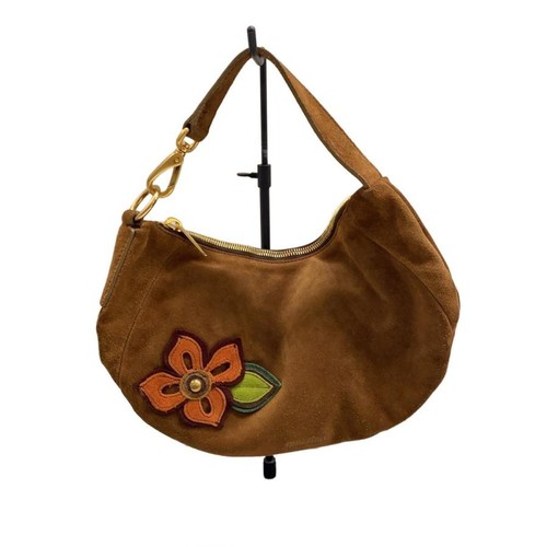 Authentic Miu Miu Handbag hobo shoulder Y2K Vintage Archive rare suede flower