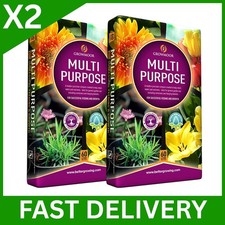 GROWMOOR 120 LITRE MULTI ALL PURPOSE COMPOST 2 x 60L BAGS CONTAINERS GARDEN NEW 0.16 per litre