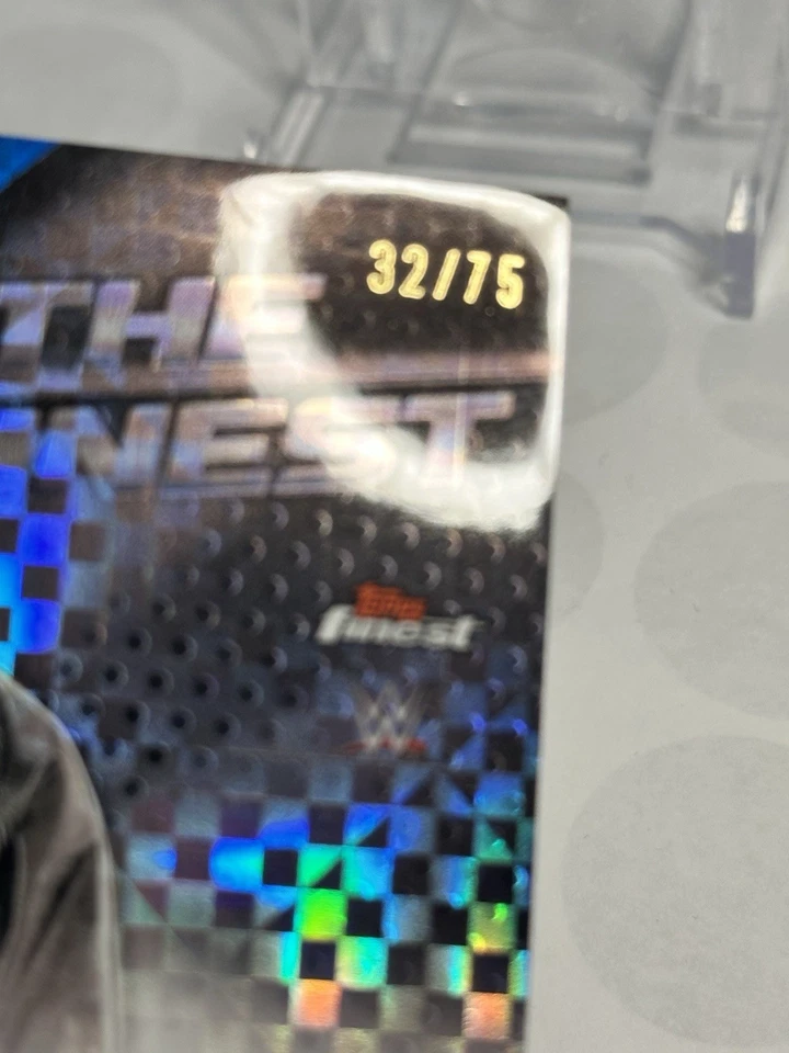 2025 Topps Finest Seth "Freakin" Rollins The Blue Checkerboard /75 Auto AL2 - Image 2 of 3