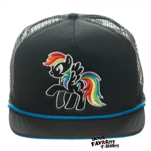My Little Pony Rainbow Dash Brony Black Foam Trucker Licensed Snapback Hat