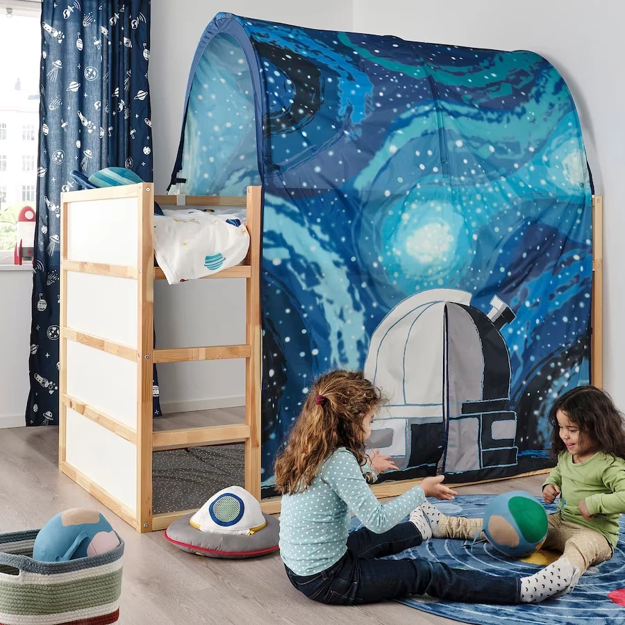 IKEA KURA Kids Bed Tent Canopy Netting Children Home Bedding NEW