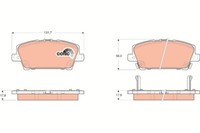 Trw GDB3407 BremsklöTze, BremsbeläGe FüR Honda Civic Viii Hatchback (Fn, Fk)