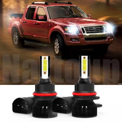 For Ford Explorer Sport Trac 2001-2005 9007 6500K LED Headlight Bulbs Hi-Lo Beam