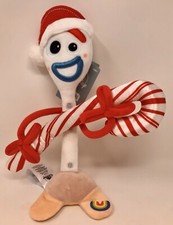 Disney Store Xmas Costume Forky With Candy Cane 12" Plush-Toy Story 4 WITH TAG