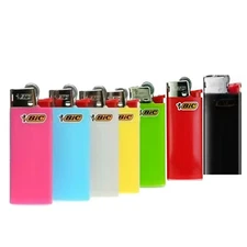 BIC Mini Lighters 7 Pack Compact Reliable Flame in Assorted Colors Pocket Size