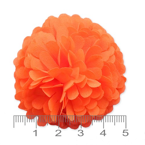 Tela de coral melocotón naranja flores artesanales pegamento/costura apliques de adorno hágalo usted mismo - Imagen 24 de 29