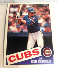 CUBS Bob Dernier #589 MLB Vintage Baseball Card Ships Free