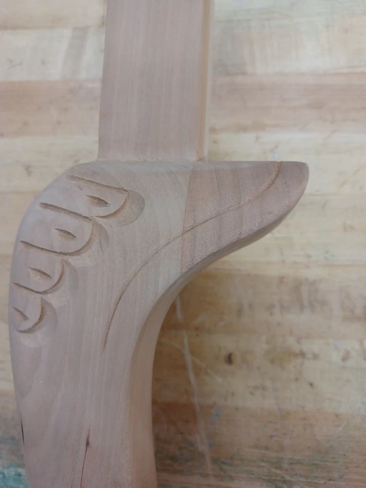 4 patas de mesa Cherry Cabriole, 21" de largo Foto 4 de 4