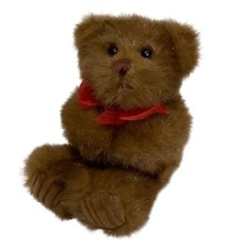 Rinky Dinky Minky Teddy Bear Plush First  Main Plush 7" Red Bow Hand Held