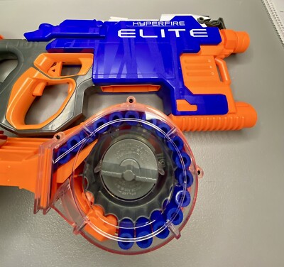 Nerf Gun Hyperfire Elite 2015 With Darts - Excellent