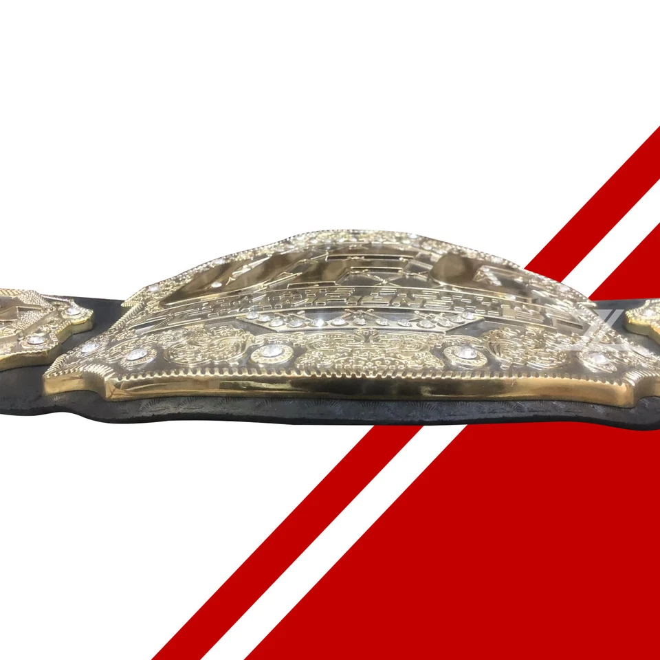 Cinturón de título de campeonato clásico UFC tamaño adulto 8 mm placas multicapas de zinc Foto 3 de 4