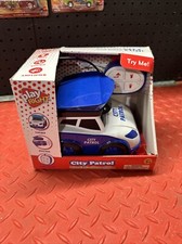 RC POLICE COP CAR TOY City Patrol Wired RC Lights Engine Horn Sounds NEW IN BOX