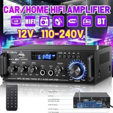 HiFi Verstärker mit Bluetooth 600W Party Musik Equipment AUX Anlage Stereo Audio