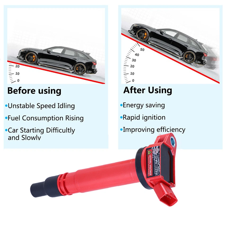 Juego de 8 bobinas de encendido para Toyota Sequoia 2008-2009 2007-2010 Toyota Tundra UF507 Foto 4 de 4