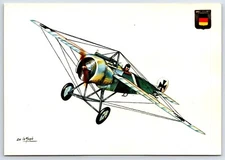 History of Aviation Spanish Art Postcard Fokker E411 WW1 Germany FI.41