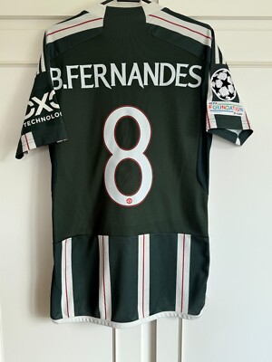 Manchester United B Fernandes 8 2023-2024 Auswärts Fußball Trikot Small /60226