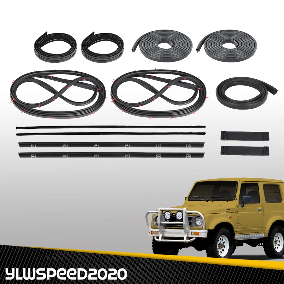 Door Window Trim Molding Seal Garnish Whisker Fit For Suzuki Samurai SJ410 SJ413 Foto 2 de 4