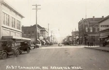 ANACORTES WA Commercial Ave. View c1923 RPPC Postcard Copy