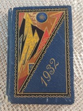 Vintage 1932 Reedcraft Engagement Calendar And Stamp Case - Clayton Pharmacy