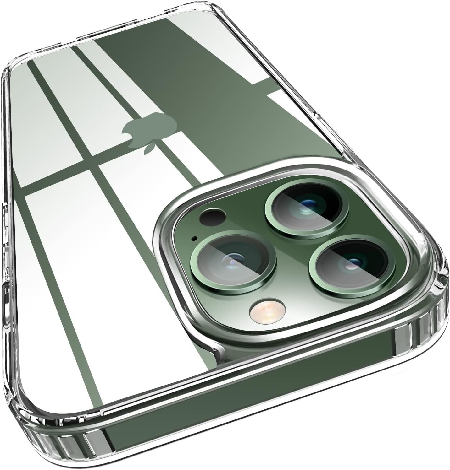 Crystal Clear Designed for iPhone 13 Pro Max Case,[Military Grade Shockproof] [N